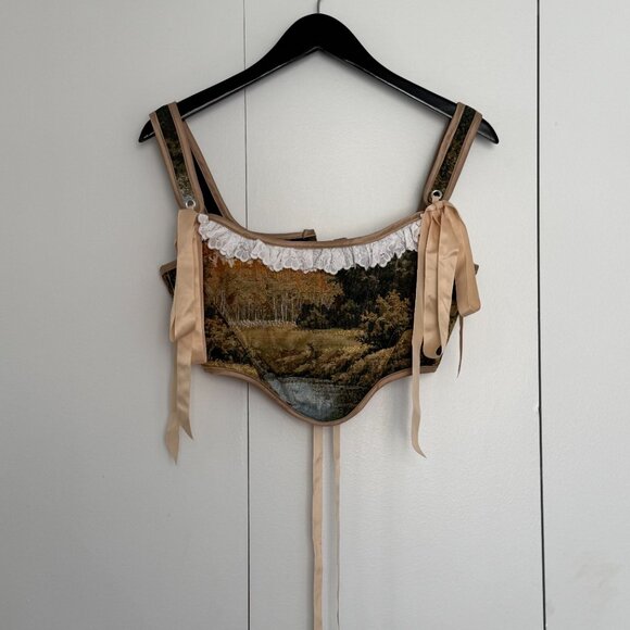 Bridgerton Vintage Reworked Tapestry Corset - Picture 3 of 6